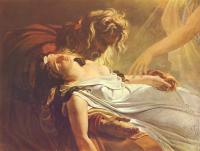 Anne-Louis Girodet de Roussy-Trioson - Malvine, Dying in the Arms of Fingal